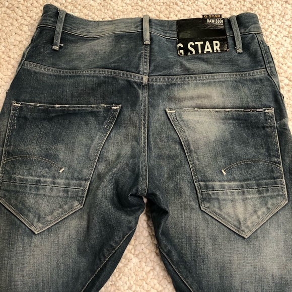 G-Star Raw Men 3301 Arc Loose Tapered Jeans 28x32 - Picture 2 of 6